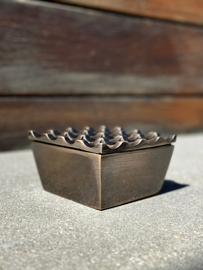 Antique Brass Windproof Ashtray